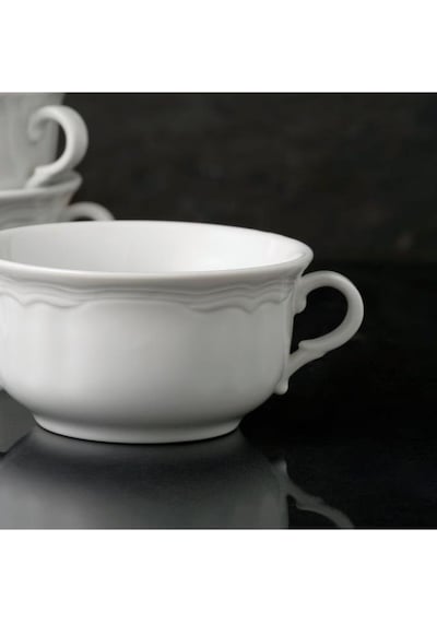 Güral Porselen Venedik 4 Parça Kulplu Çorba Kasesi 12 CM Güral Porselen Venedik 4 Parça Kulplu Çorba Kasesi 12 CM
