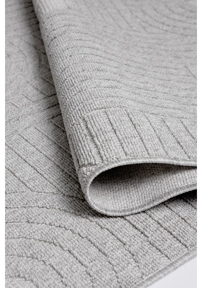 Seyran Loopy 623 Gri Halı Ince Mutfak Kilim Salon Kesme Halı Yolluk Gri