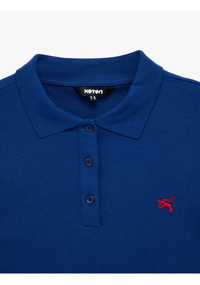 Koton Slim Fit Pamuklu Nakış Detaylı Kısa Kollu Düğmeli Polo Yaka Tişört Lacivert 6sak50015ek Lacivert Koton Slim Fit Pamuklu Nakış Detaylı Kısa Kollu Düğmeli Polo Yaka Tişört Lacivert 6sak50015ek Lacivert