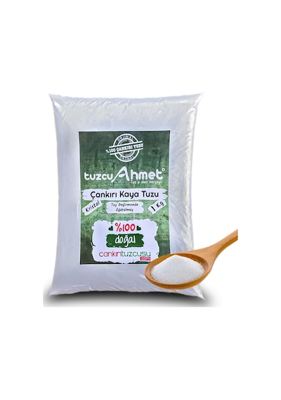Kristal Çankırı Kaya Tuzu 1 KG Taş Değirmende Öğütülmüş