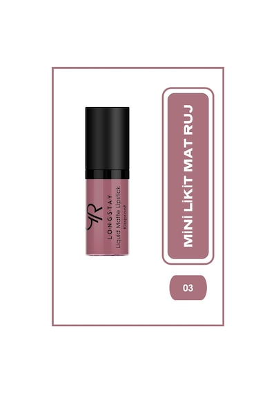 Golden Rose Longstay Matte Mini Uzun Süre Kalıcı Likit Mat Ruj 03
