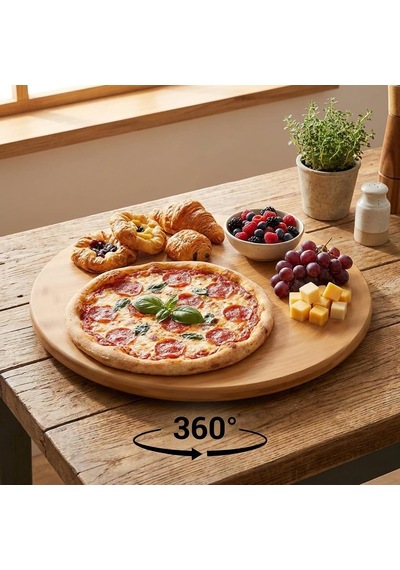35 Cm Dönerli Bambu Yuvarlak Sunum Tepsisi, 360 Derece Dönebilen Pizza Ve Kahvaltı Sunum Tepsisi, Pizza Servis, Börek Servis, Peynir Ve Atıştırmalık Sunumu İçin Bambu Döner Tepsi 3535dnr Çok Renkli 35 Cm Dönerli Bambu Yuvarlak Sunum Tepsisi, 360 Derece Dönebilen Pizza Ve Kahvaltı Sunum Tepsisi, Pizza Servis, Börek Servis, Peynir Ve Atıştırmalık Sunumu İçin Bambu Döner Tepsi 3535dnr Çok Renkli