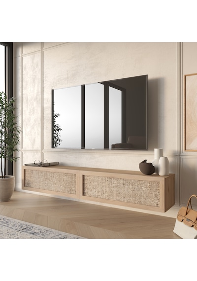 Robin Home Arizona Tv Ünitesi Sehpası Duvara Monte Ahşap Jüt Kapaklı 180cm Sepet-jüt Kahverengi Robin Home Arizona Tv Ünitesi Sehpası Duvara Monte Ahşap Jüt Kapaklı 180cm Sepet-jüt Kahverengi