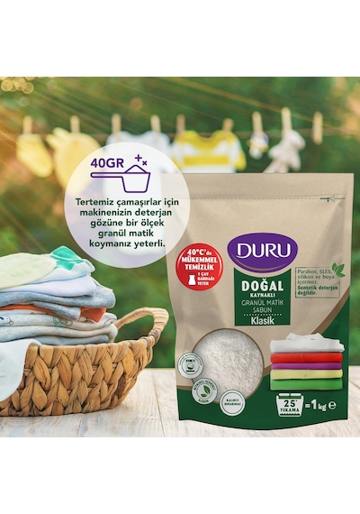 Duru Doğal Granül Matik Sabun Klasik 3 x 1Kg