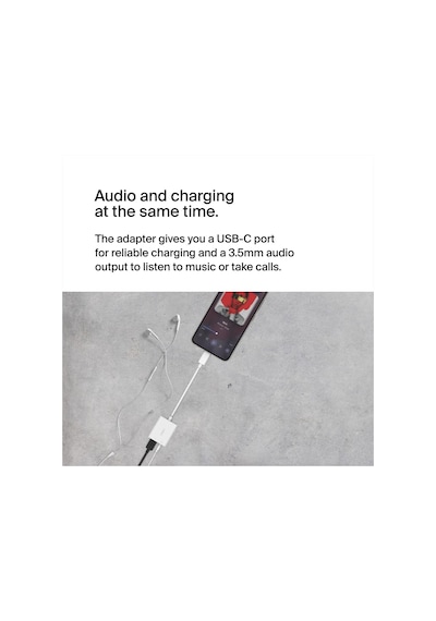 Belkin Rockstar 3,5 Mm Ses + Usb-c Şarj Adaptörü, Usb-c 60w Güç