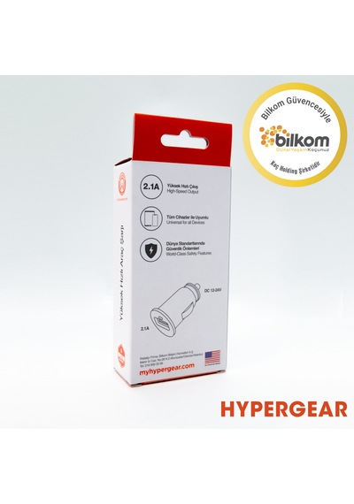 Hypergear 2.1A 2X Hızlı Araç Şarj Aleti Set Micro Kablo  Siyah