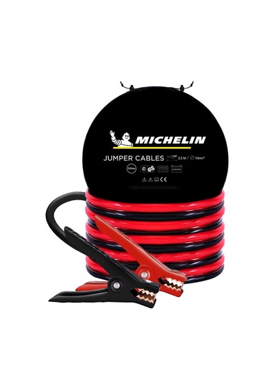 Mıchelın Ml4002 6v/12v/24v 500amper 2,5 Metre 10 Milimetrekare Akü Takviye Kablosu