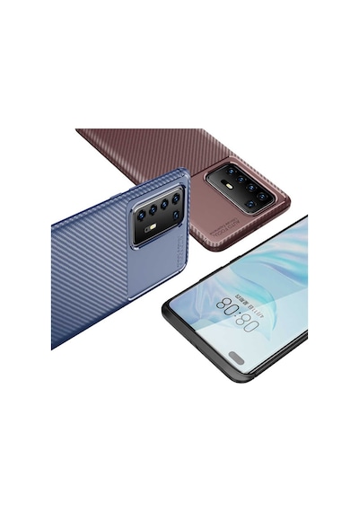 Huawei P40 Pro Kilif Karbon Silikon Case 433856358