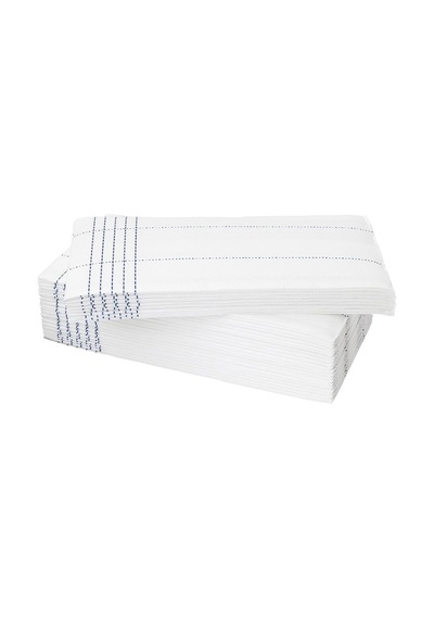 Ikea Verklıghet Peçete Beyaz - Mavi 30'lu 38 x 38 CM