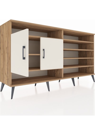Hyperion Konsol 7 Raflı 2 Kapaklı 176x44x99 Çam-aytaşı/çam Çam-aytaşı/çam