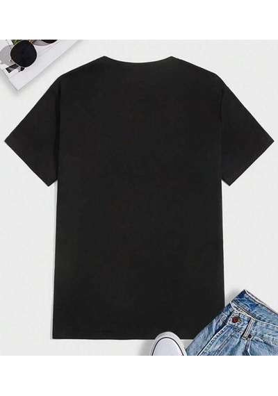 Noıssey Siyah Red Cherry Bomb Oversize Unisex