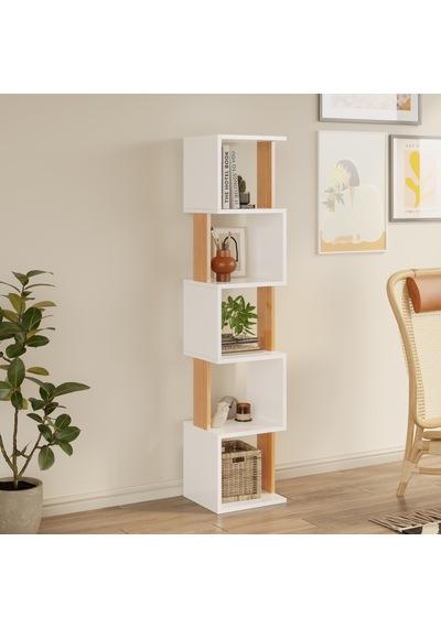 Milan Modern Kitaplık Çok Amaçlı Dekoratif Raf Salon Kitaplığı Ofis Çalışma Odası Raf Dolap Atlantik Çam - Beyaz Milan Modern Kitaplık Çok Amaçlı Dekoratif Raf Salon Kitaplığı Ofis Çalışma Odası Raf Dolap Atlantik Çam - Beyaz