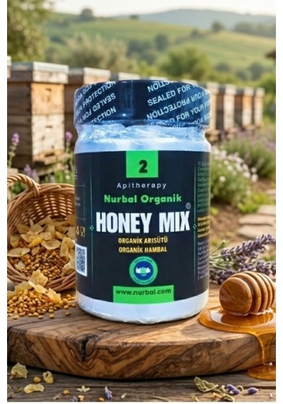 Nurbal Şifa Merkezi Honey Mix 2 Organik Arısütü Bal 400 G