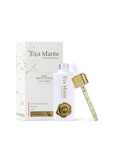 Eva Maree Yoğun Parlaklık Lüks Işıltı - 24k Altın İçeren Serum Hyaluronik Asit, Mavi Alg Ekstraktı Ve Antioksidanlar Aydınlatma Ve Anti-aging İçin - 30 Ml