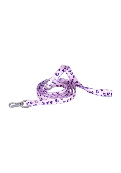 Patterned Recycled Leash Pembe - Pudra