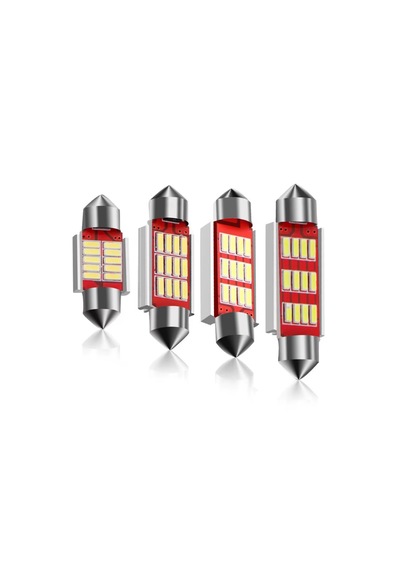 2 Adet 41mm Sofit Led Ampul 12 Ledli Plaka,iç Aydınlatma