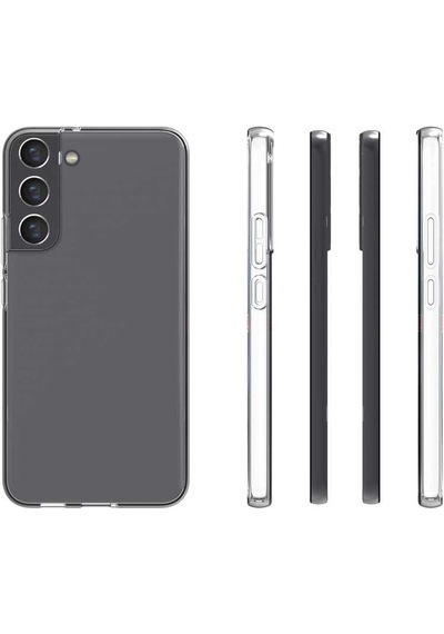 Rba Aksesuar Galaxy Uyumlu S22 Plus Kılıf Rba Süper Silikon Kapak - Renksiz Çok Renkli