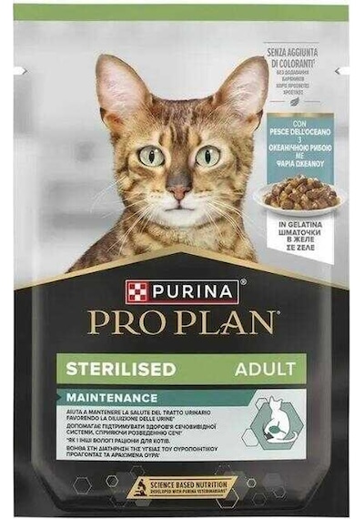 Pro Plan Sterilised Okyanus Balıklı Pouch Yetişkin Kedi Konservesi 85 Gr