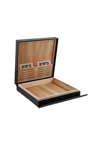 S.t. Dupont Deri Travel Seyahat Humidoru Siyah 10's