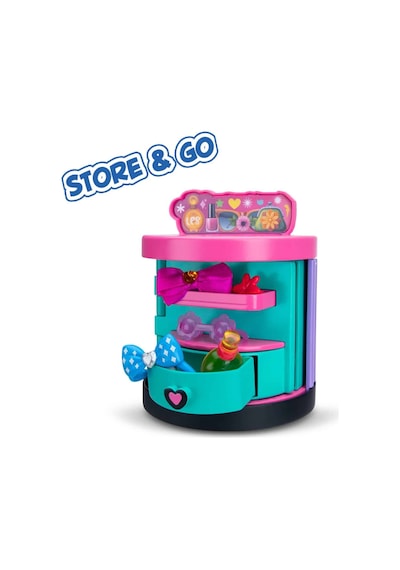 Littlest Pet Shop Spin & Style Boutique 4'ü 1 Arada 3 Figür 15+ Aksesuar Butik Oyun Seti Taşınabilir