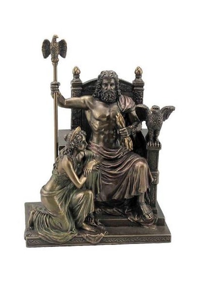 Veronese Koleksiyon Zeus Ve Hera Taht Figür 21x28cm