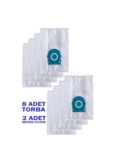8 Adet Uyumlu Miele Guard Serisi Süpürge Toz Torbası M1/l1/s1