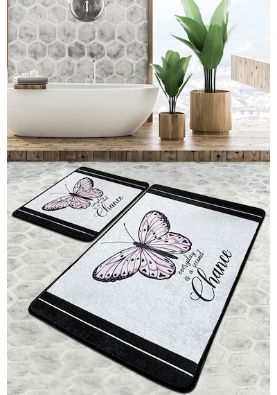Change Banyo Halısı Djt 2 Li Set Çok Renkli