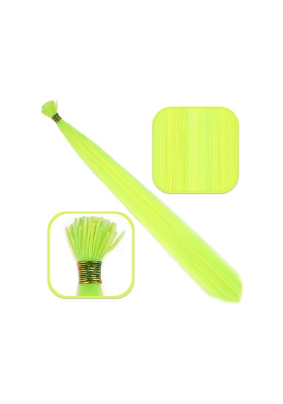 Fiber Sentetik Boncuk Kaynaklık Renkli / Neon Sarı / 100 Adet - Zmff-571596 Çok Renkli