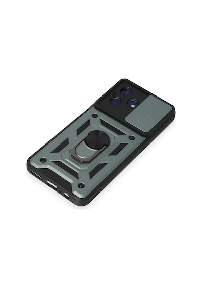 Newface Realme C53 Kılıf Pars Lens Yüzüklü Silikon Glblseme - 56 - Yeşil