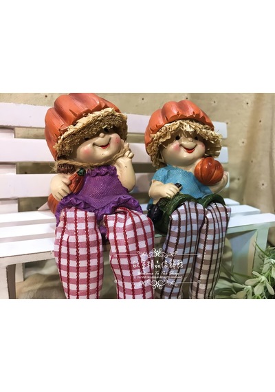 Ayakları Sallanan Balkabağı Kafalar Biblo Dekoratif Obje Hediyelik Ürün Vitrin Süsü Ev Hediyesi 15cm