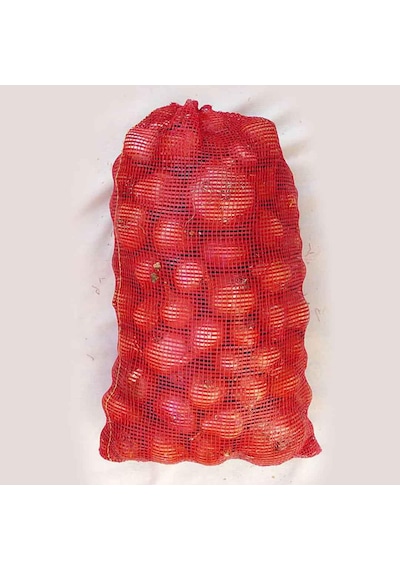 45x75 Soğan Patates Ceviz Çuvalı 1000 Adet Kırmızı Polimer File Çuval