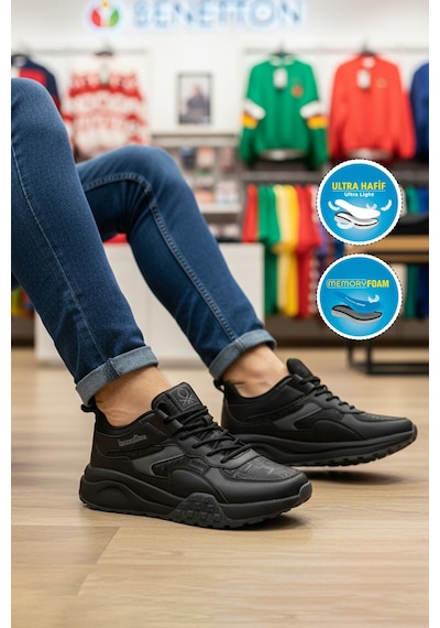 United Colors Of Benetton Bnı-11504 M Siyah Erkek Spor Ayakkabı