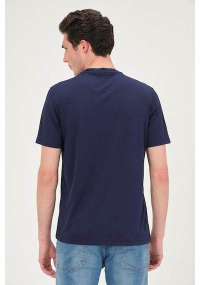 Rich Erkek Basic T-shirt Tşört Lacivert