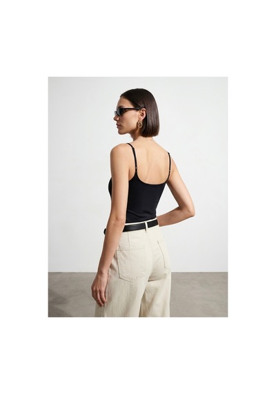 Dilvin 21200 Bra-free Askılı Top Siyah