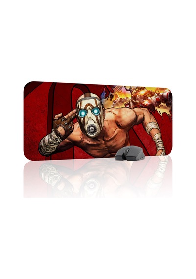 Borderlands Kaymaz Dikişli Kauçuk Oyuncu Mousepad V3 - 70x30 Xl Gaming Mouse Pad Fare Altlığı