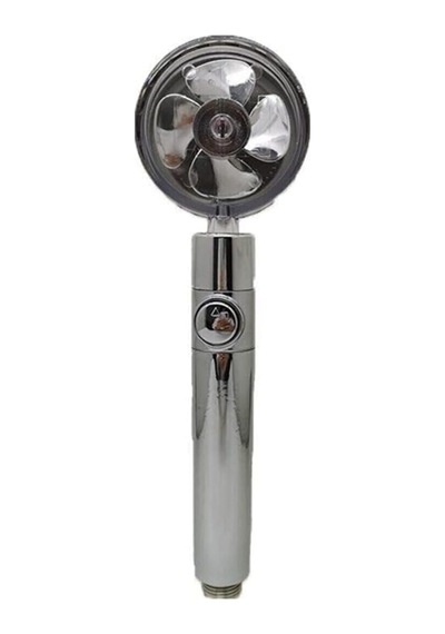 Turbo Stoplu Tasarruflu Masaj Etkili Silver El Duşu, Metal Siyah
