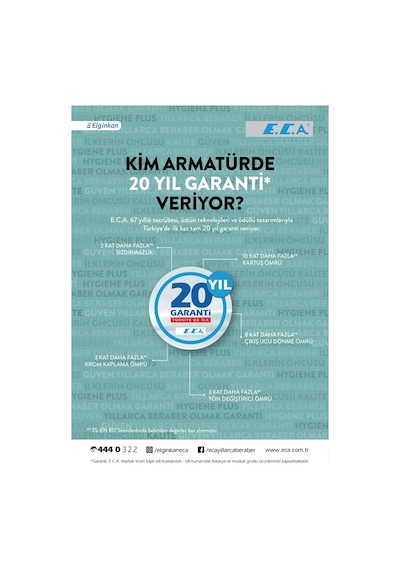 Eca Dalia Mafsallı Mutfak Eviye Bataryası 102118144 Oynar Başlı 2