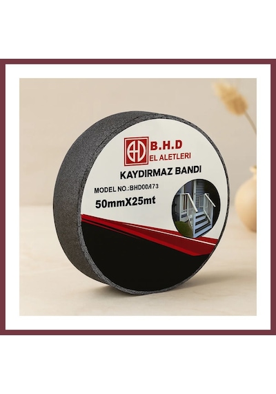 Storeşahin Kaydırmaz Bant 50mm X 25m Siyah Shn0720