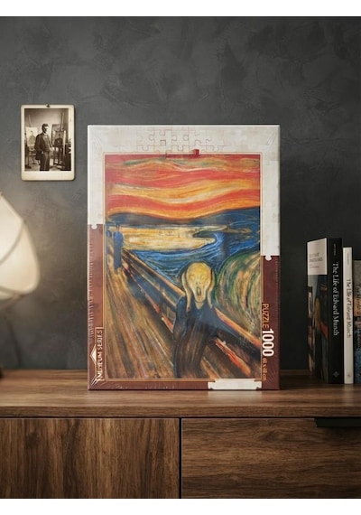Ünlü Eserler Serisi: Çığlık 1000 Parça Art Puzzle - Duvarınızdaki Sanat