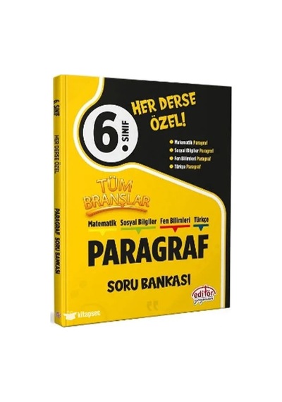 Editör 6. Sınıf Tüm Branlar Paragraf Soru Bankası