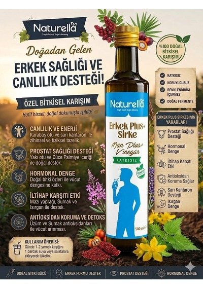 Naturella Man Plus Erkek Özel Sirke