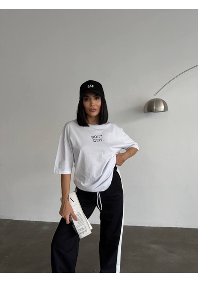 Rawea Oversize Unisex Eşofman Takımı - Dijital Baskılı, Pamuklu & Rahat Siyah