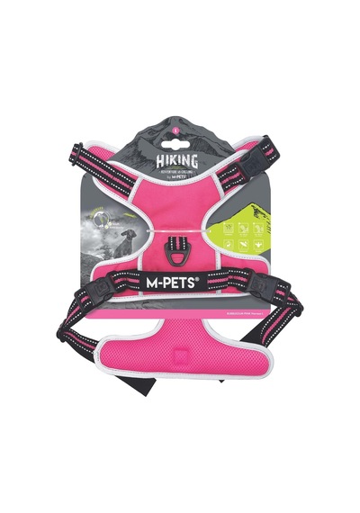 M-pets Hıkıng Reflektörlü Soft Sırt Tasması Pınk L