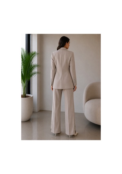 Gül&can Butik İkili Pantolon Ceket Takimi Bej