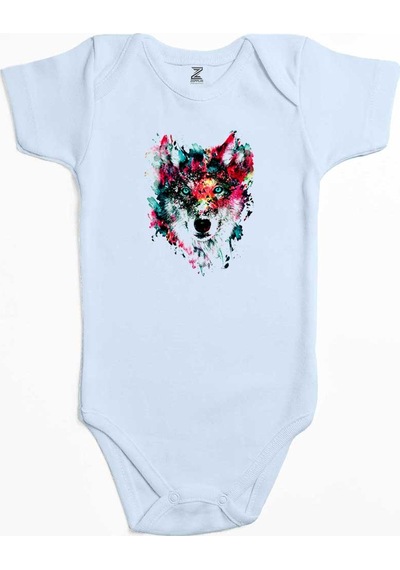 Zepplin Giyim Wolf Color Sarı Bebek Body Zıbın