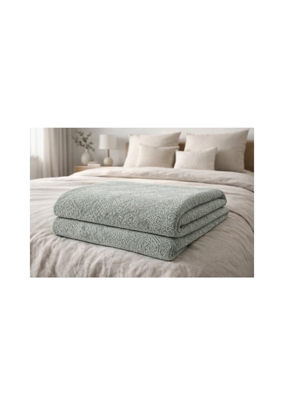 Çift Kişilik Soft Battaniye Embos 200x240 Gri