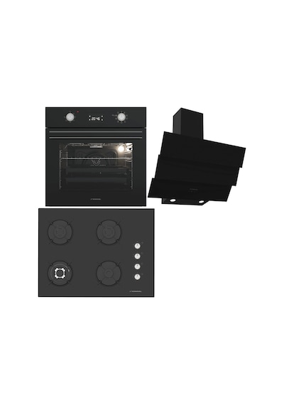 Termikel BO O6555C DB + BH P7194C B + CH S6532C BB Siyah Ankastre Set