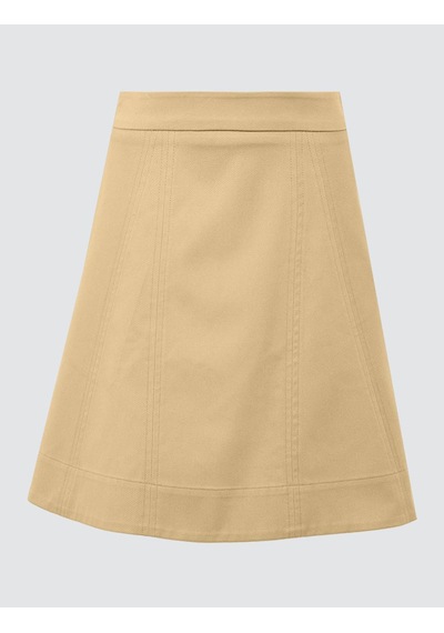 Jimmy Key Deve Tüyü Düz Kesim Normal Bel Gabardin Mini Etek 5ww074959260