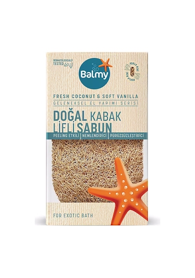 3 Adet Balmy Sabunlu Lif Fresh Coconut & Soft Vanilya Çok Renkli