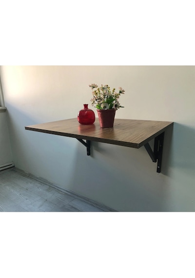 Duvara Monte Katlanır Sehpa Çay Seti Sehpa Balkon Ve Teras Sehpası 50x70cm Çok Renkli Duvara Monte Katlanır Sehpa Çay Seti Sehpa Balkon Ve Teras Sehpası 50x70cm Çok Renkli
